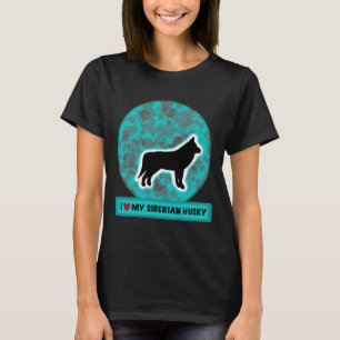 Ich Liebe mein sibirischer Husky T-Shirt