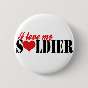 Ich Liebe mein Soldat Button