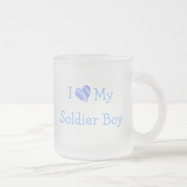 Ich Liebe mein Soldat Junge Mattglastasse (Rechts)