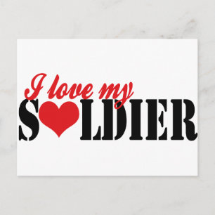 Ich Liebe mein Soldat Postkarte