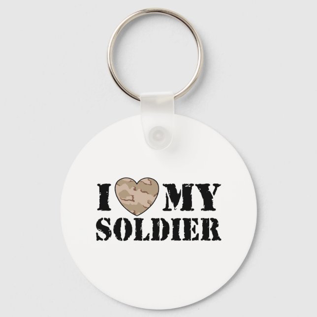 Ich Liebe mein Soldat Schlüsselanhänger (Vorderseite)