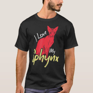 Ich liebe mein Sphynx-Kätzchen Sphynx-Katzenbesitz T-Shirt