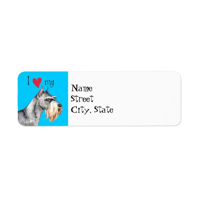 Ich Liebe mein Standard Schnauzer (Vorne)