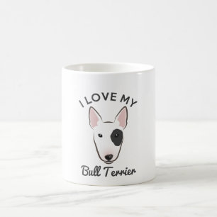 "Ich Liebe mein Stier-Terrier-" Kaffee-Tasse Kaffeetasse