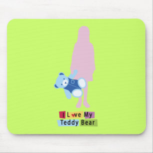 Ich Liebe mein Teddybär Mousepad