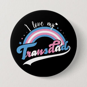 Ich Liebe mein Transdad LGBTQ Transgender Button