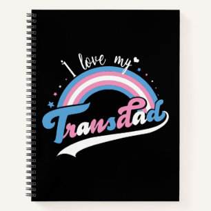 Ich Liebe mein Transdad LGBTQ Transgender Notizbuch