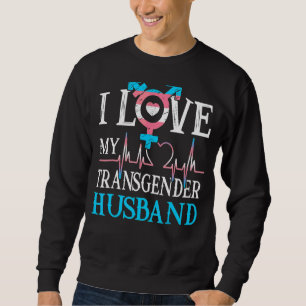 Ich Liebe mein Transgender-Ehemann Lgbt Gay Lesbia Sweatshirt