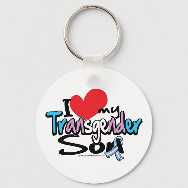 Ich Liebe mein Transgender-Sohn Schlüsselanhänger (Vorderseite)