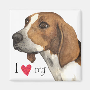 Ich Liebe mein Treeing Walker Magnet