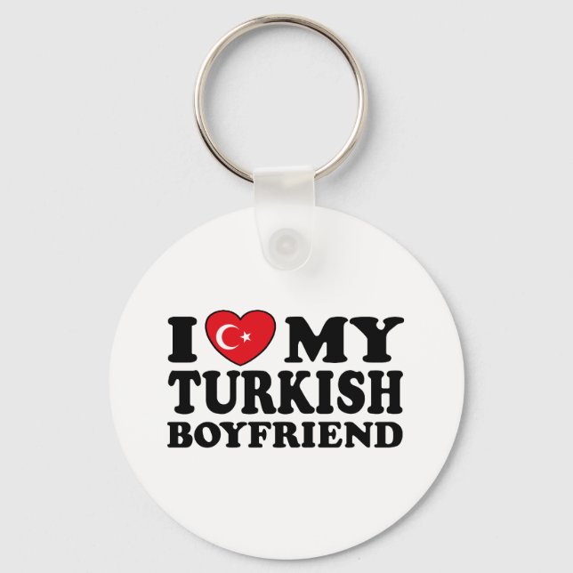 Ich Liebe mein türkischer Freund Schlüsselanhänger (Vorderseite)