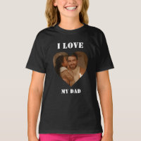 Ich Liebe Mein Vater Custom Heart Foto Black