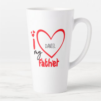 Ich Liebe mein Vater Foto Geschenk Latte Tasse