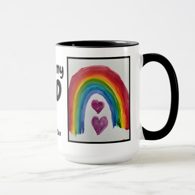Ich Liebe mein Vater Foto Tasse (Rechts)