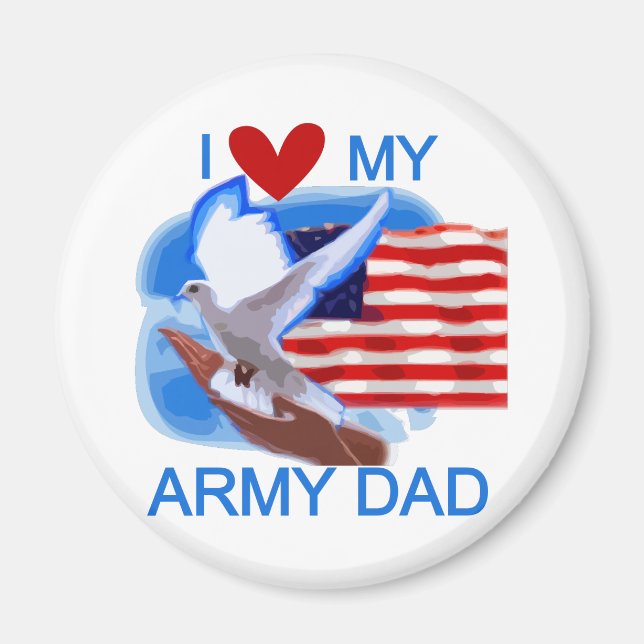 Ich Liebe mein Vater Tshirts und Geschenke meiner  Magnet (Vorne)