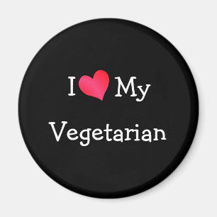 Ich Liebe mein Vegetarisch Magnet