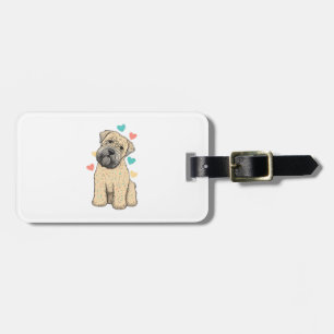 Ich Liebe mein weich beschichtetes Wheaten Terrier Gepäckanhänger
