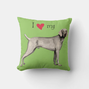 Ich Liebe mein Weimaraner Kissen