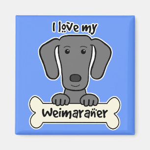 Ich Liebe mein Weimaraner Magnet