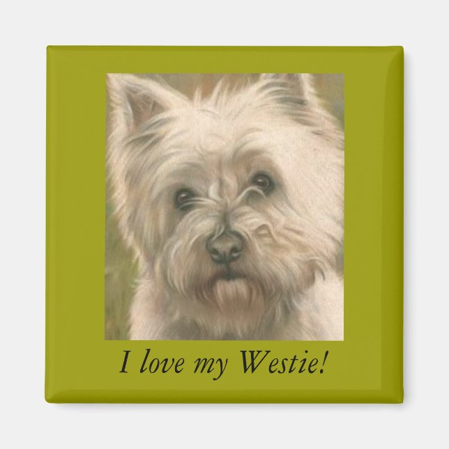 Ich Liebe mein Westie! Magnet (Vorne)