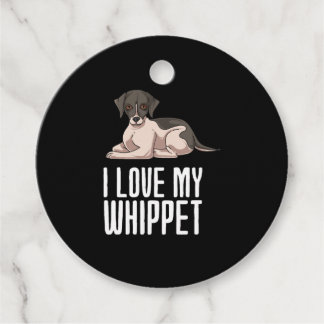 Ich Liebe mein Whippet Geschenkanhänger