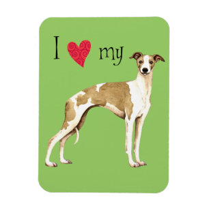 Ich Liebe mein Whippet Magnet