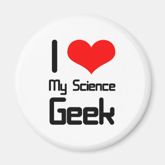 Ich Liebe mein wissenschaftliches Geek Magnet