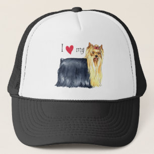 Ich Liebe mein Yorkie Truckerkappe
