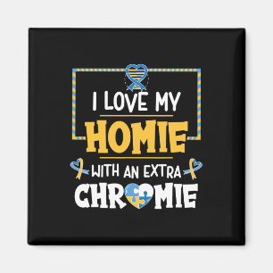 Ich Liebe mein Zuhause mit einem extra-Chromie Aut Magnet