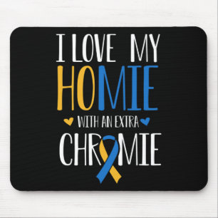 Ich Liebe mein Zuhause mit einem extra Chromie Dow Mousepad