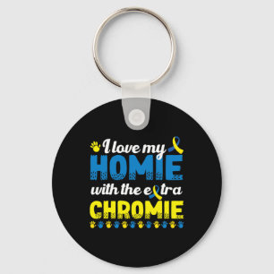 Ich Liebe mein Zuhause mit einem extra Chromie Dow Schlüsselanhänger