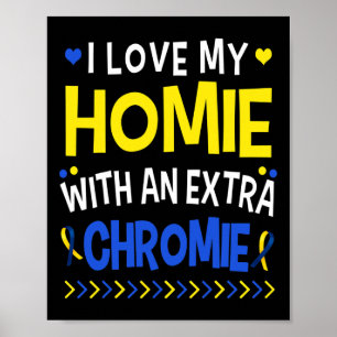 Ich Liebe mein Zuhause mit einer Extra-Chromie-Vat Poster