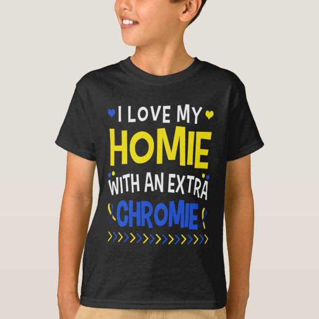 Ich Liebe mein Zuhause mit einer Extra-Chromie-Vat T-Shirt (Vorderseite)