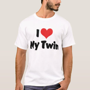 Ich liebe mein Zwilling-T-Shirt T-Shirt