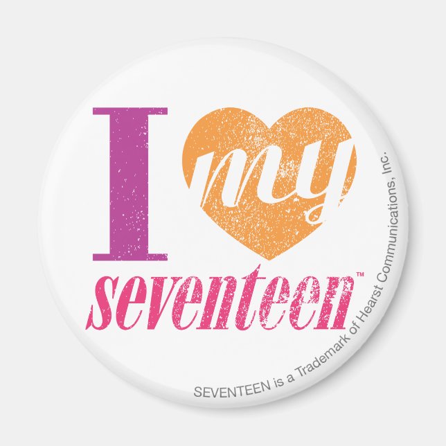 Ich Liebe meine 17 Orange Magnet (Vorne)