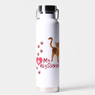 Ich Liebe meine Abessinier! Trinkflasche