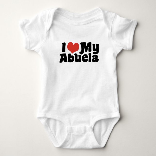 Ich Liebe meine Abuela Baby Strampler (Vorderseite)