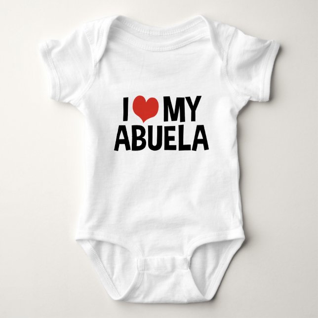 Ich Liebe meine Abuela Baby Strampler (Vorderseite)