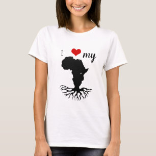 Ich liebe meine afrikanischen Wurzeln T-Shirt