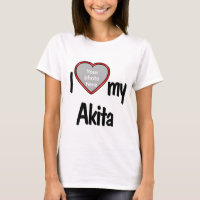 Ich Liebe meine Akita Niedlich Spaß Rotes Herz Fot