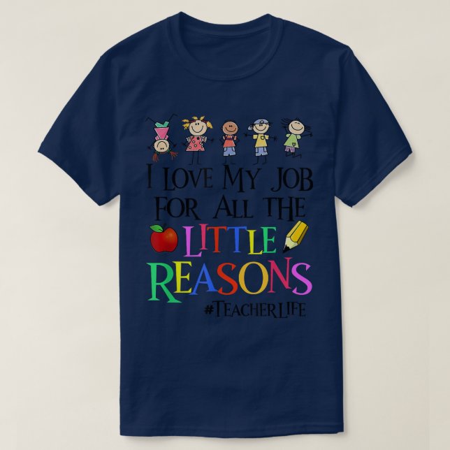 Ich Liebe meine Arbeit aus den wenigen Gründen lus T-Shirt (Design vorne)