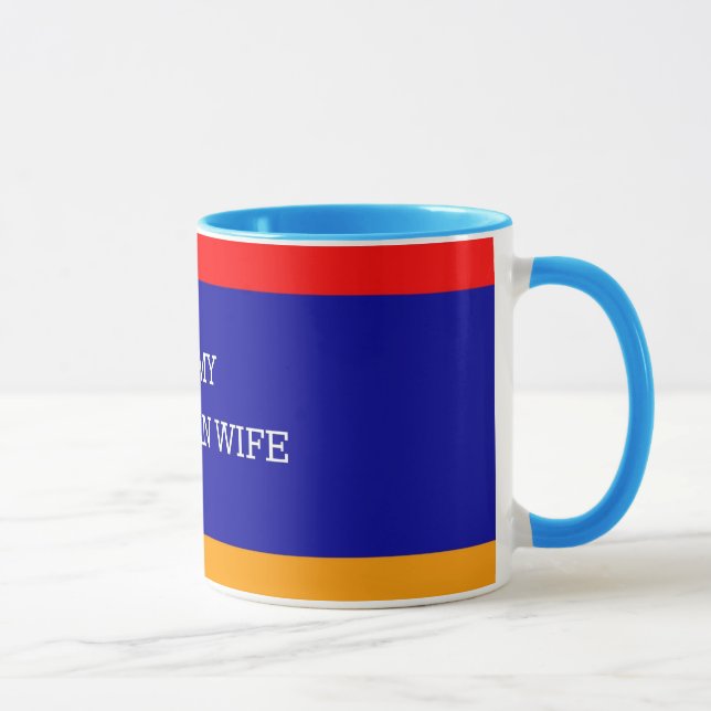 Ich Liebe meine armenische Ehefrau, armenische Fla Tasse (Rechts)