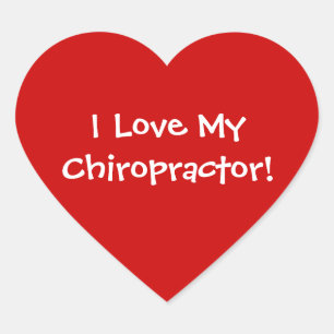 Ich Liebe meine Aufkleber für Chiropraktoren