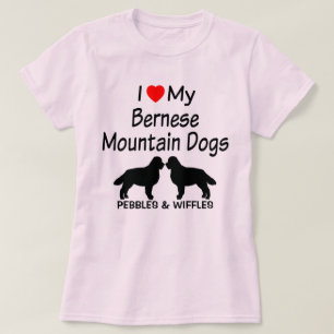 Ich Liebe meine beiden Berner Hunde T-Shirt