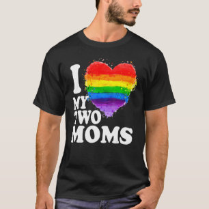 Ich Liebe meine beiden Mamas Lesben Gay LGBT Prix T-Shirt
