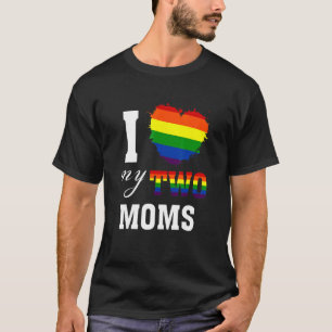 Ich Liebe meine beiden Mamas Lgbt Gay Lesbian Prou T-Shirt