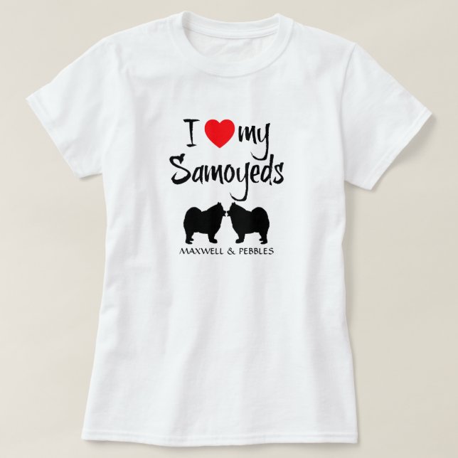 Ich Liebe meine beiden Schwammen T-Shirt (Design vorne)