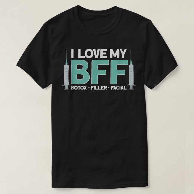 Ich Liebe meine BESTE FREUNDIN Boto Filler Facial T-Shirt (Design vorne)