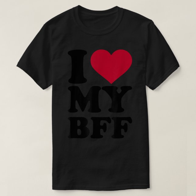 Ich Liebe meine BESTE FREUNDIN T-Shirt (Design vorne)
