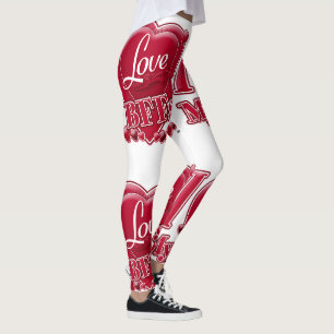 Ich Liebe meine Beste Freundinnen Rotes Herz Leggings